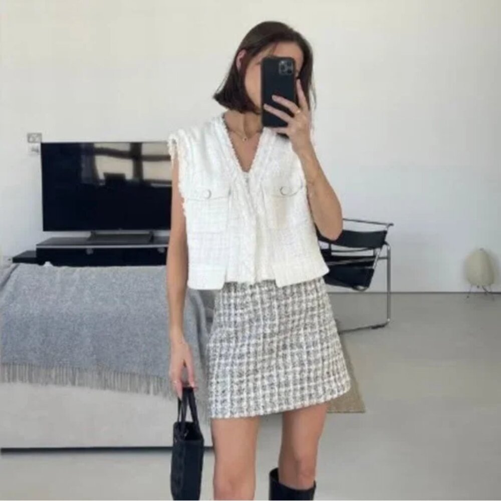 NWT Tweed Miniskirt